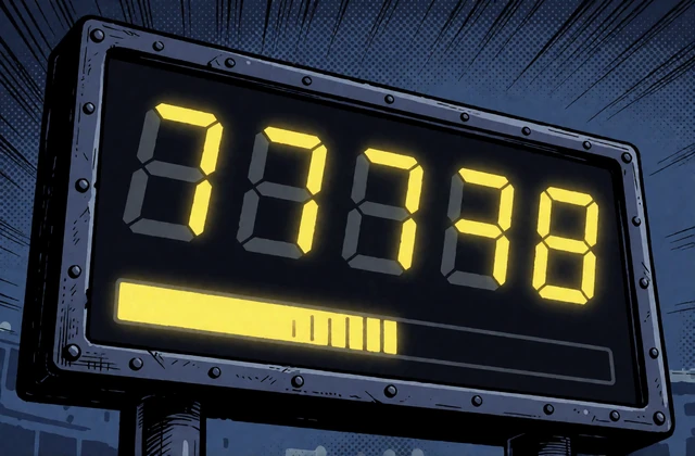 Comic-Anzeigetafel mit leuchtender Countdown-Uhr als Bild f&uuml;r die schnelle Auszahlung im BetScore Casino